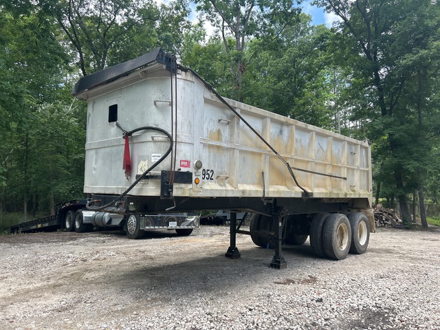 1993 Hardee HRDT350AS 24 ft T/A Aluminum End Dump Trailer
