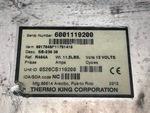 General Appearance with Refrigeration Unit Serial Number