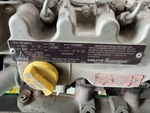 Engine with Emission Label