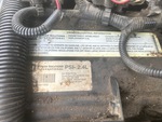 Engine with Emission Label