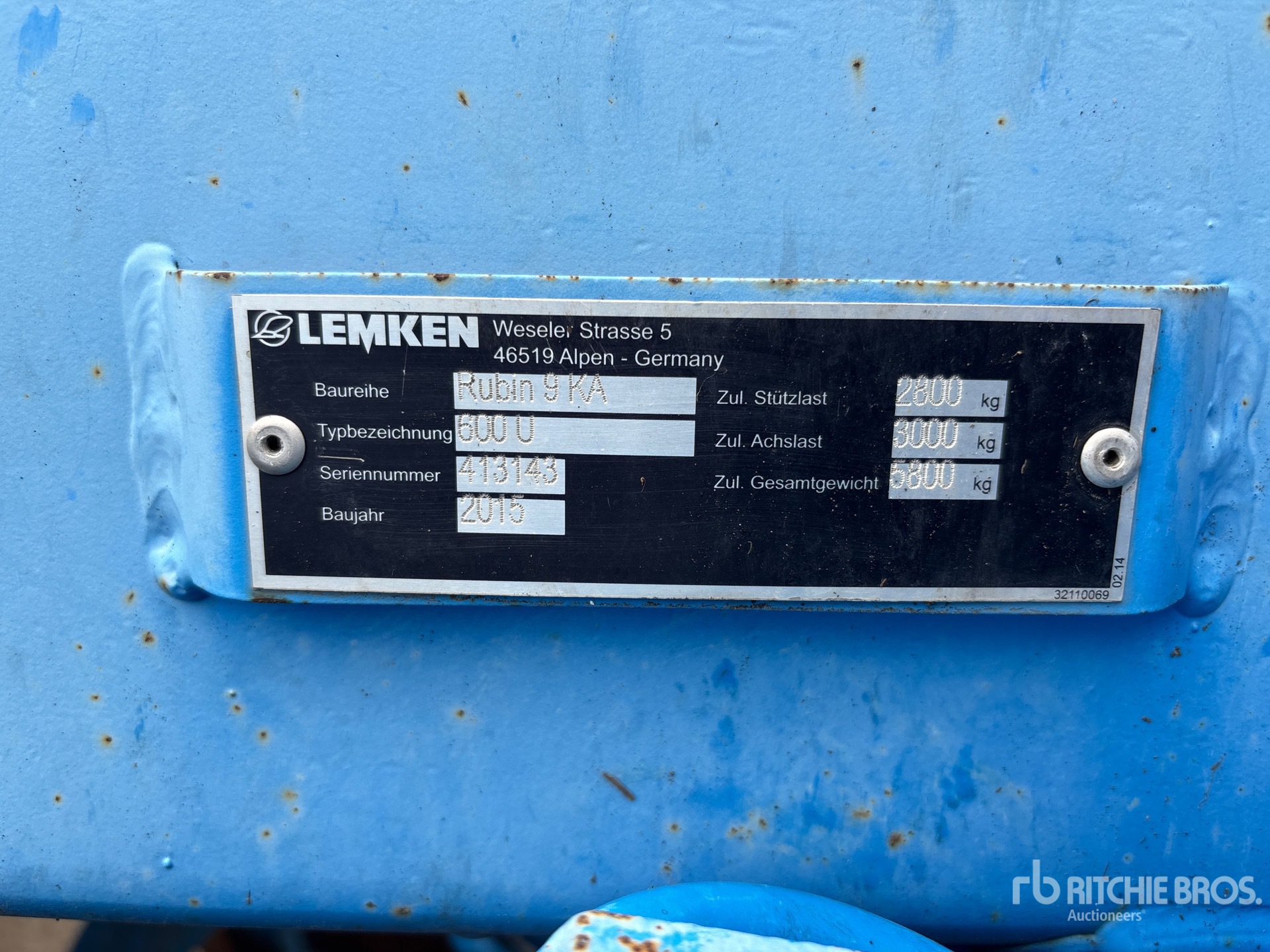 2015 Lemken RUBIN 9KA