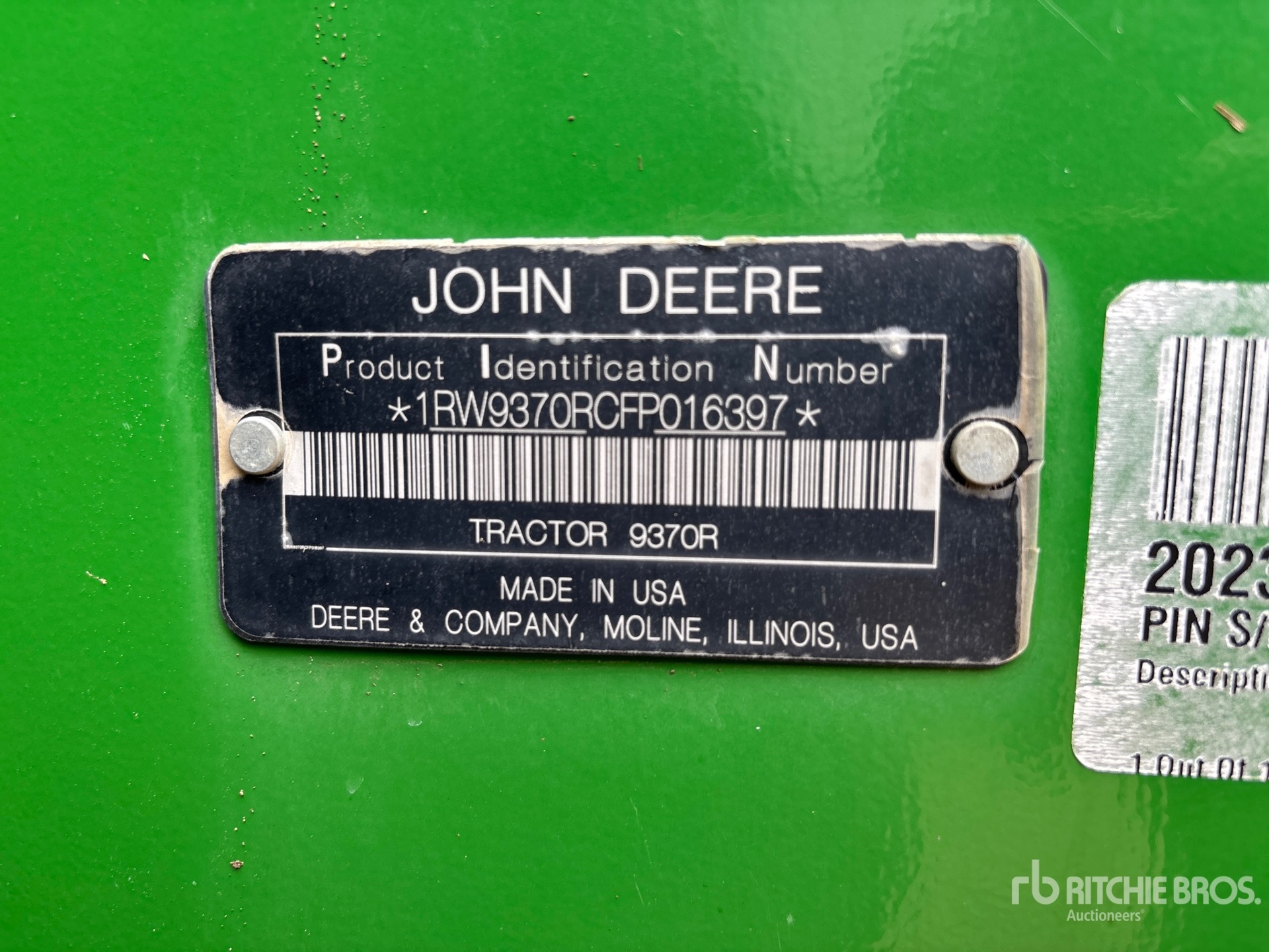 2015 John Deere 9370R