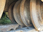 Undercarriage with Left Track Rollers