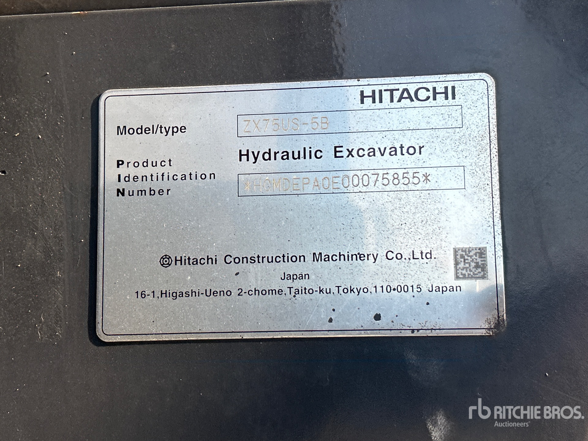 2020 Hitachi ZX75US-5B