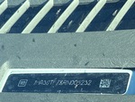 General Appearance with Frame Stamp Serial Number/VIN Photo