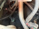 Engine with A/C Compressor