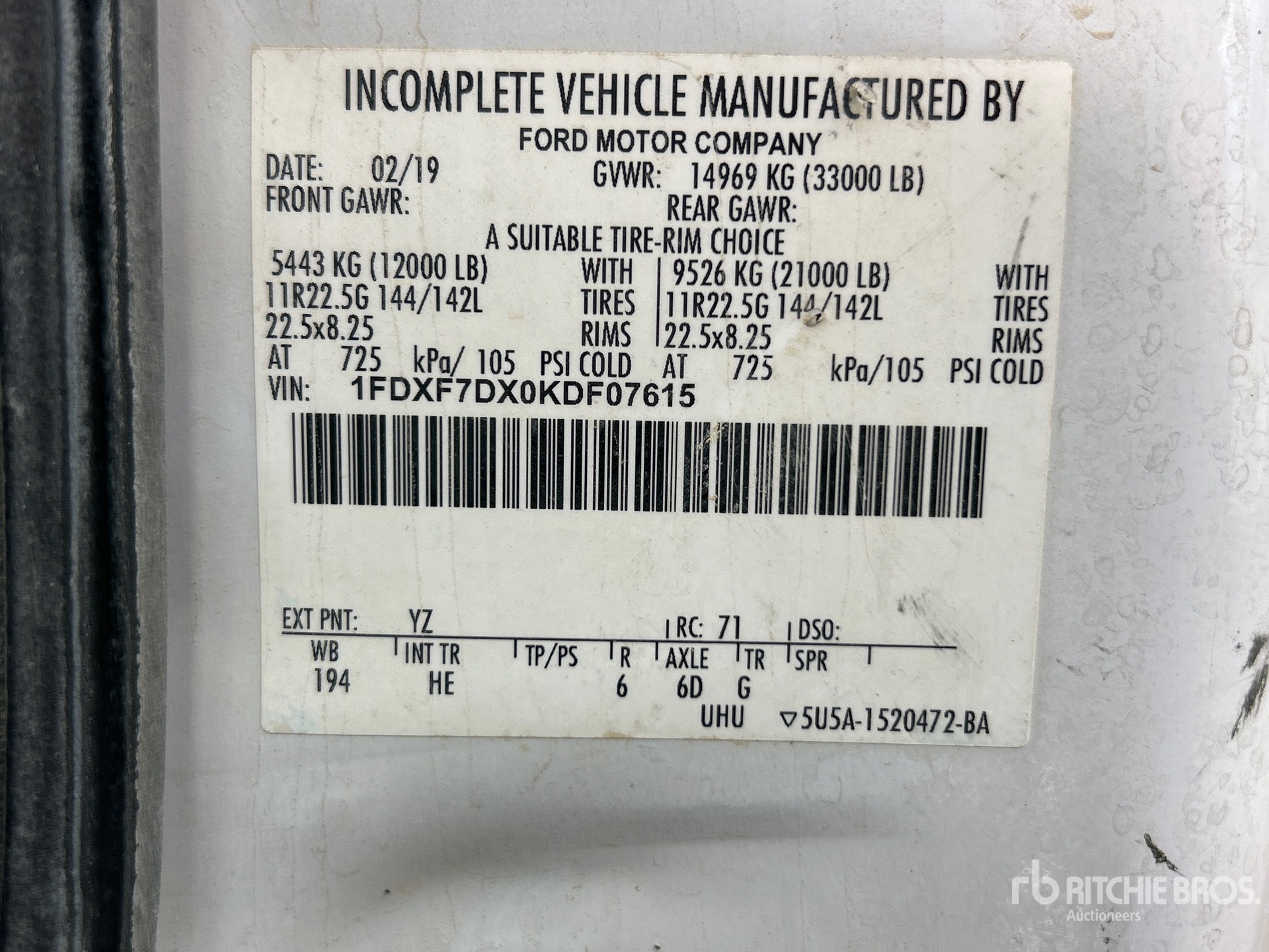 2019 Ford F-750
