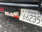 Trailer Chassis with License Plate Light Functional