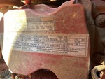 Engine with Emission Label