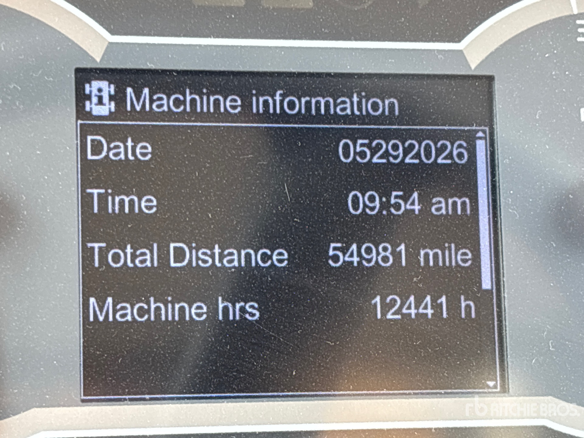 General Appearance with Hour Meter / Odometer