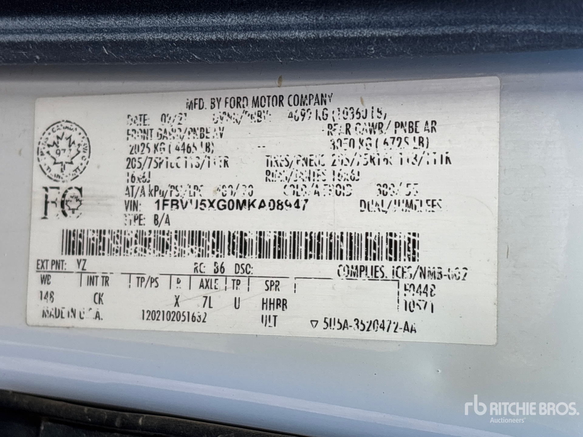 2021 Ford TRANSIT 350HD