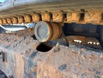 Undercarriage with Left Carrier Rollers
