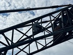 Crane Superstructure with Boom Angle Indicator
