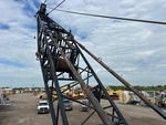 Crane Superstructure with Boom Stops