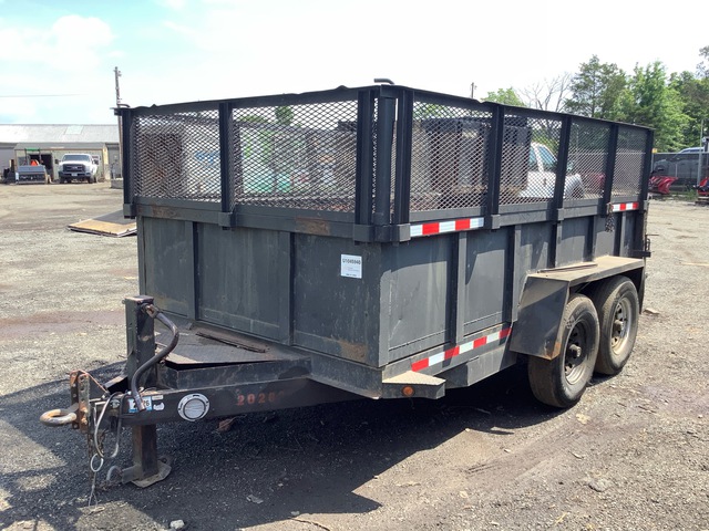 2014 Reiser 12 ft T/A Dump Utility Trailer