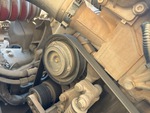Engine with A/C Compressor