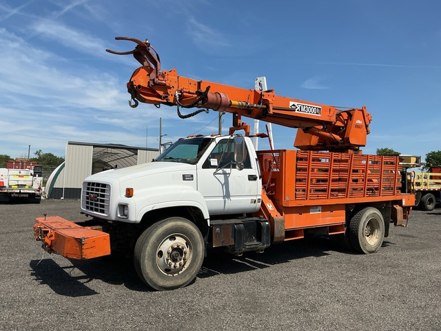 1998 Versalift TM3050 on 1998 GMC C8500 4x2 Digger Derrick Truck