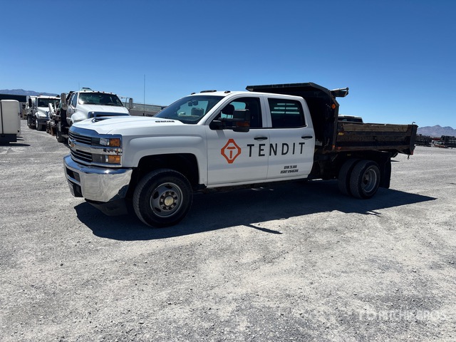 2018 Gmc 3500 4x4 Crew Cab Dump Truck: Light Duty