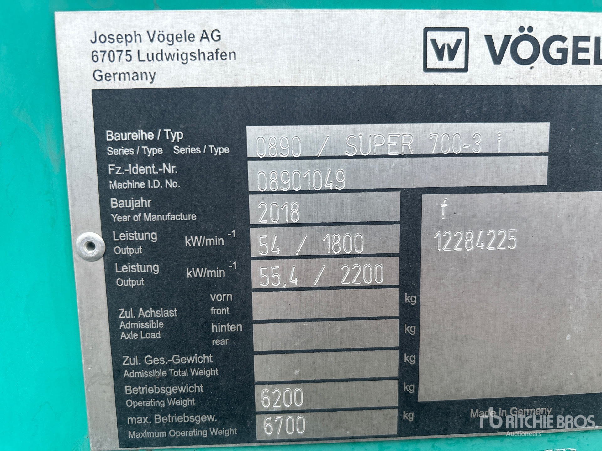 Photo of a 2018 Vögele 700