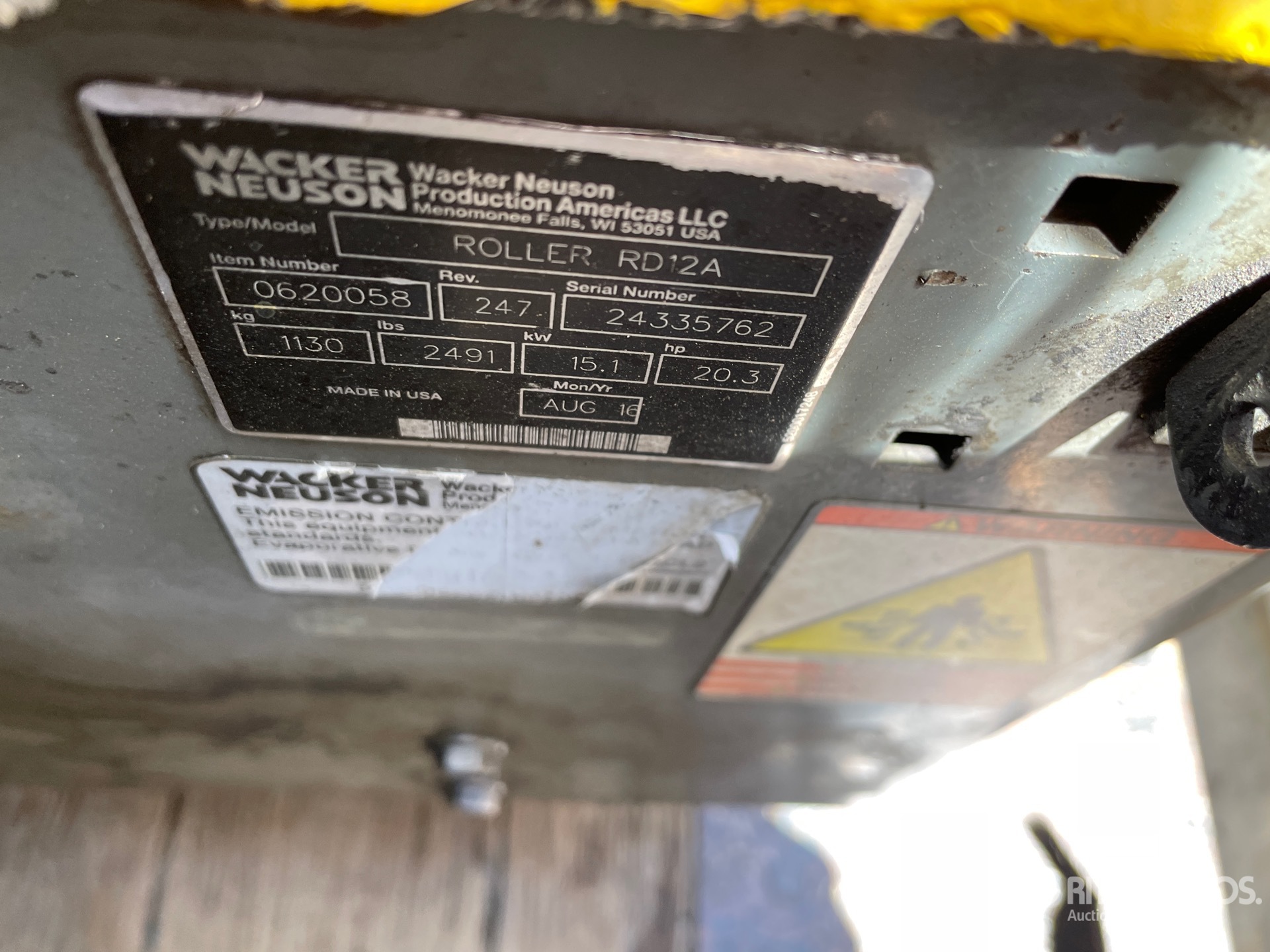 Photo of a 2016 Wacker Neuson RD 12