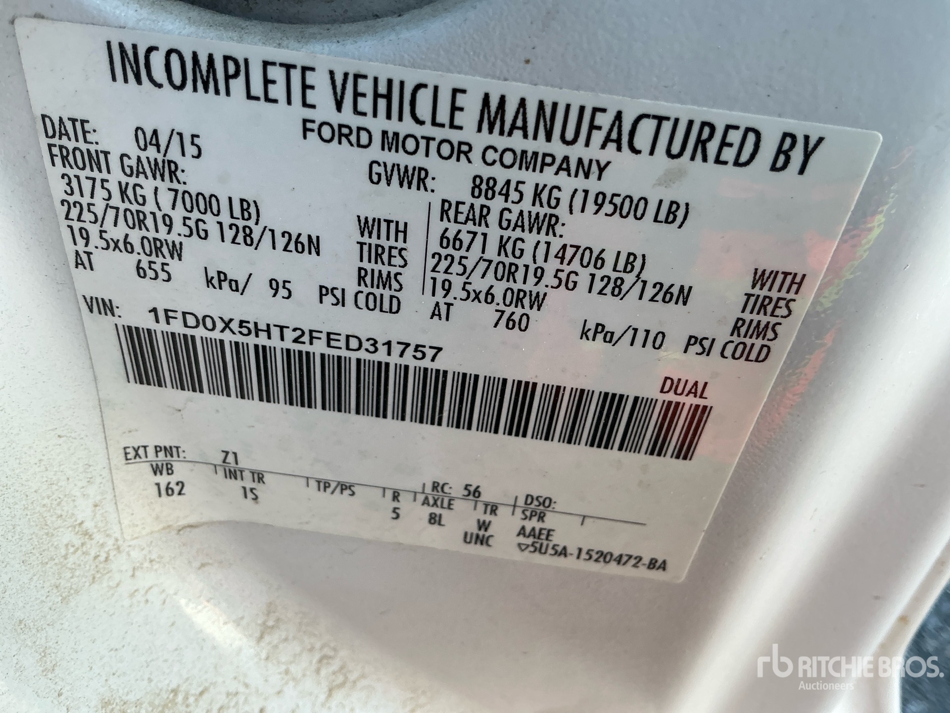 Photo of a 2015 Ford F-550