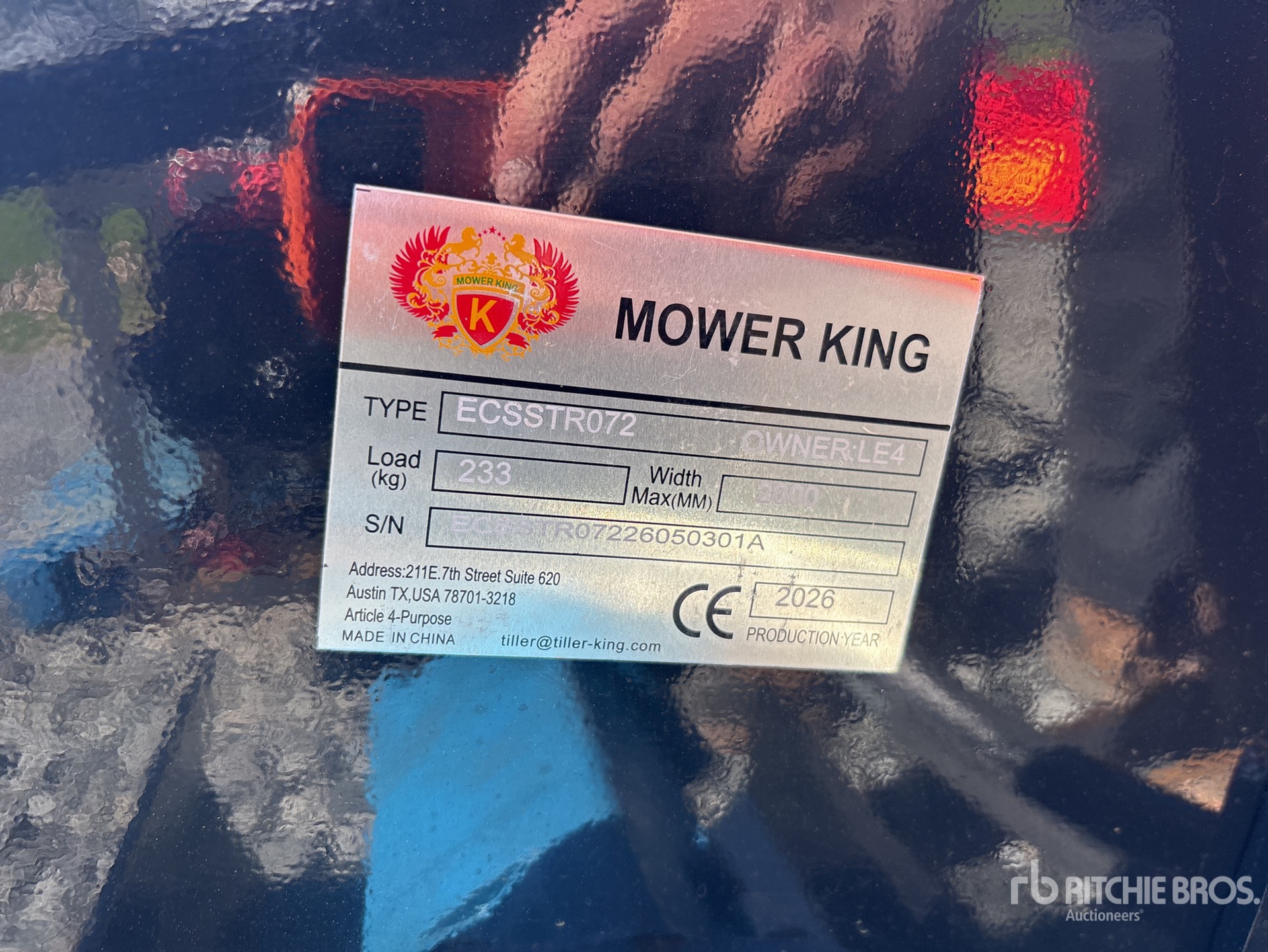 Photo of a 2026 Mower King ECSSTR072