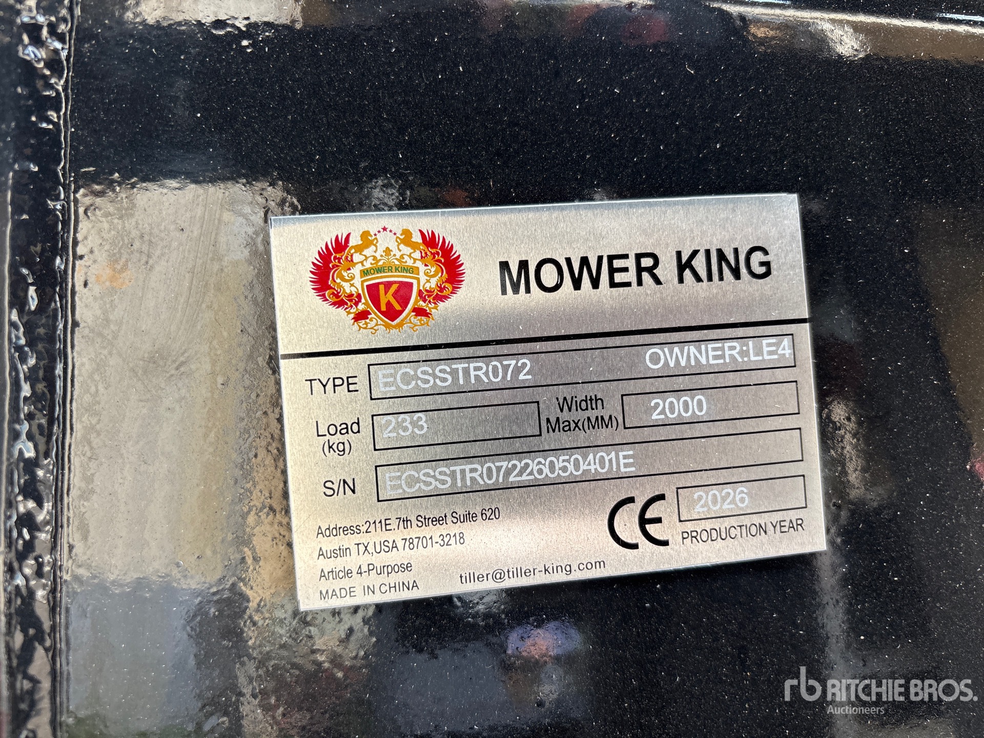 2026 Mower King ECSSTR072