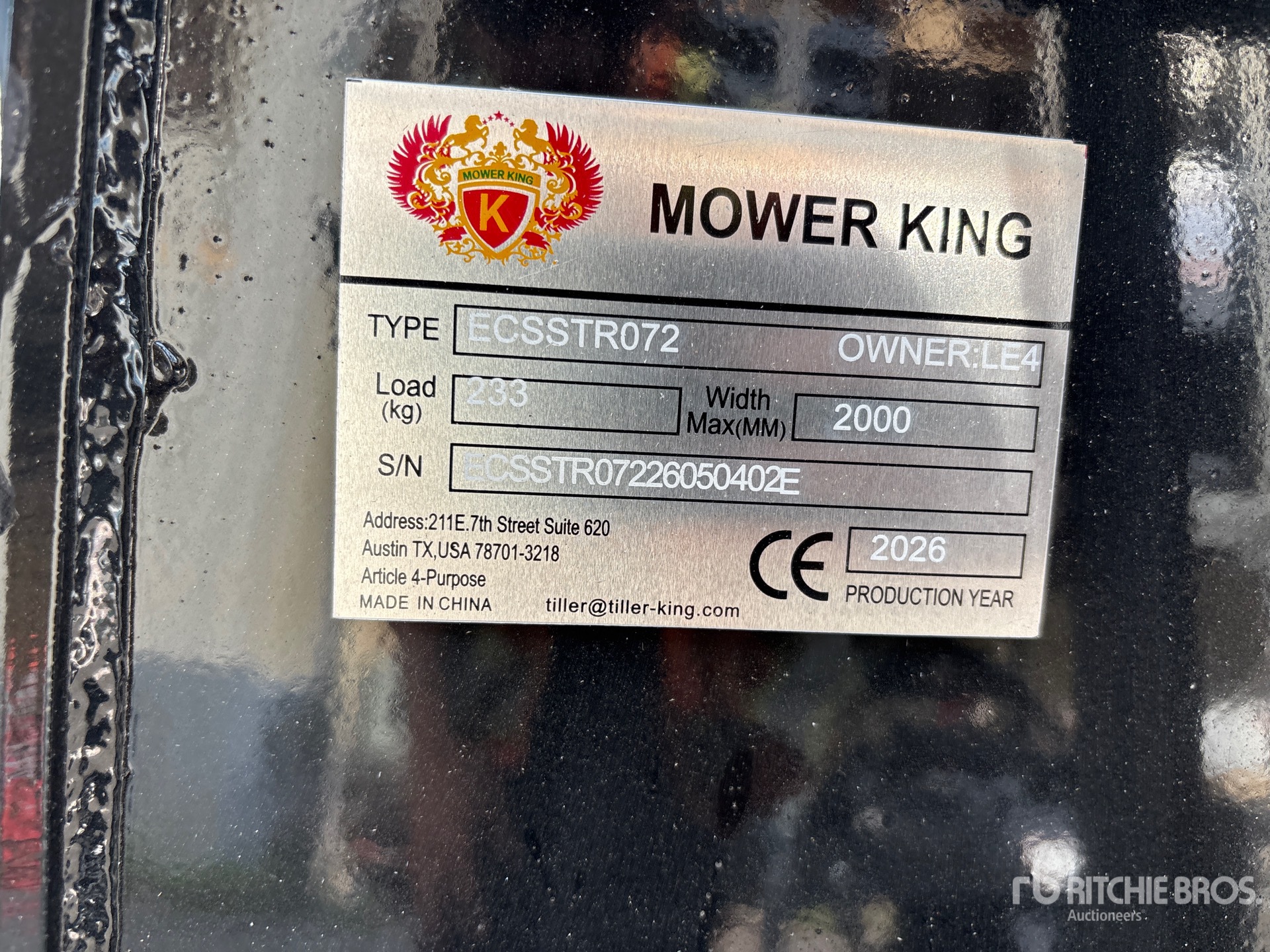 2026 Mower King ECSSTR072