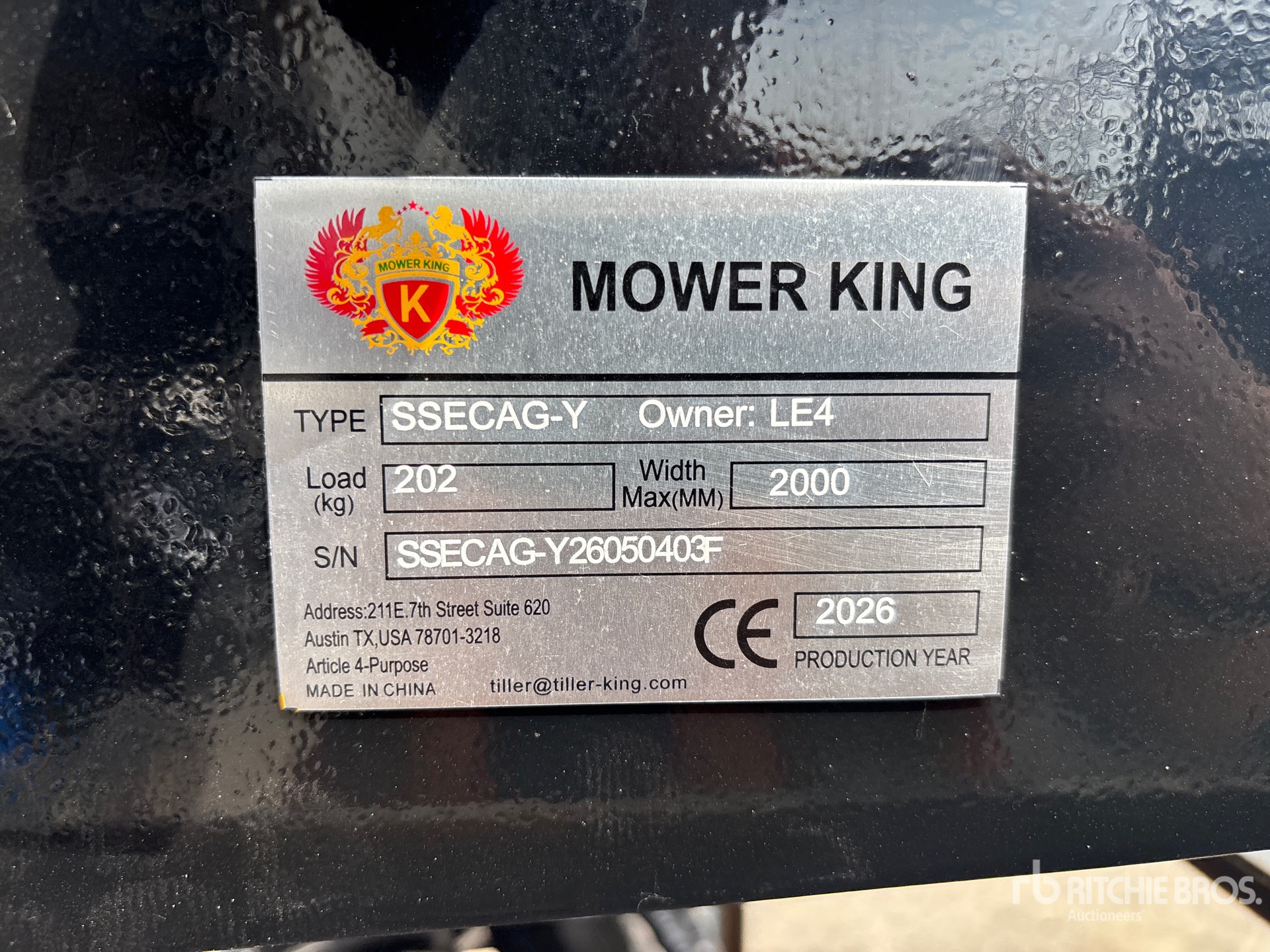 2026 Mower King SSECAG-Y