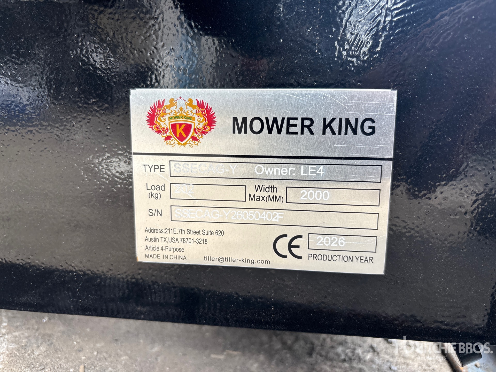 2026 Mower King SSECAG-Y