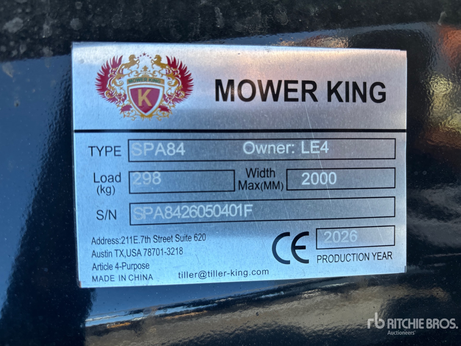 2026 Mower King SPA84