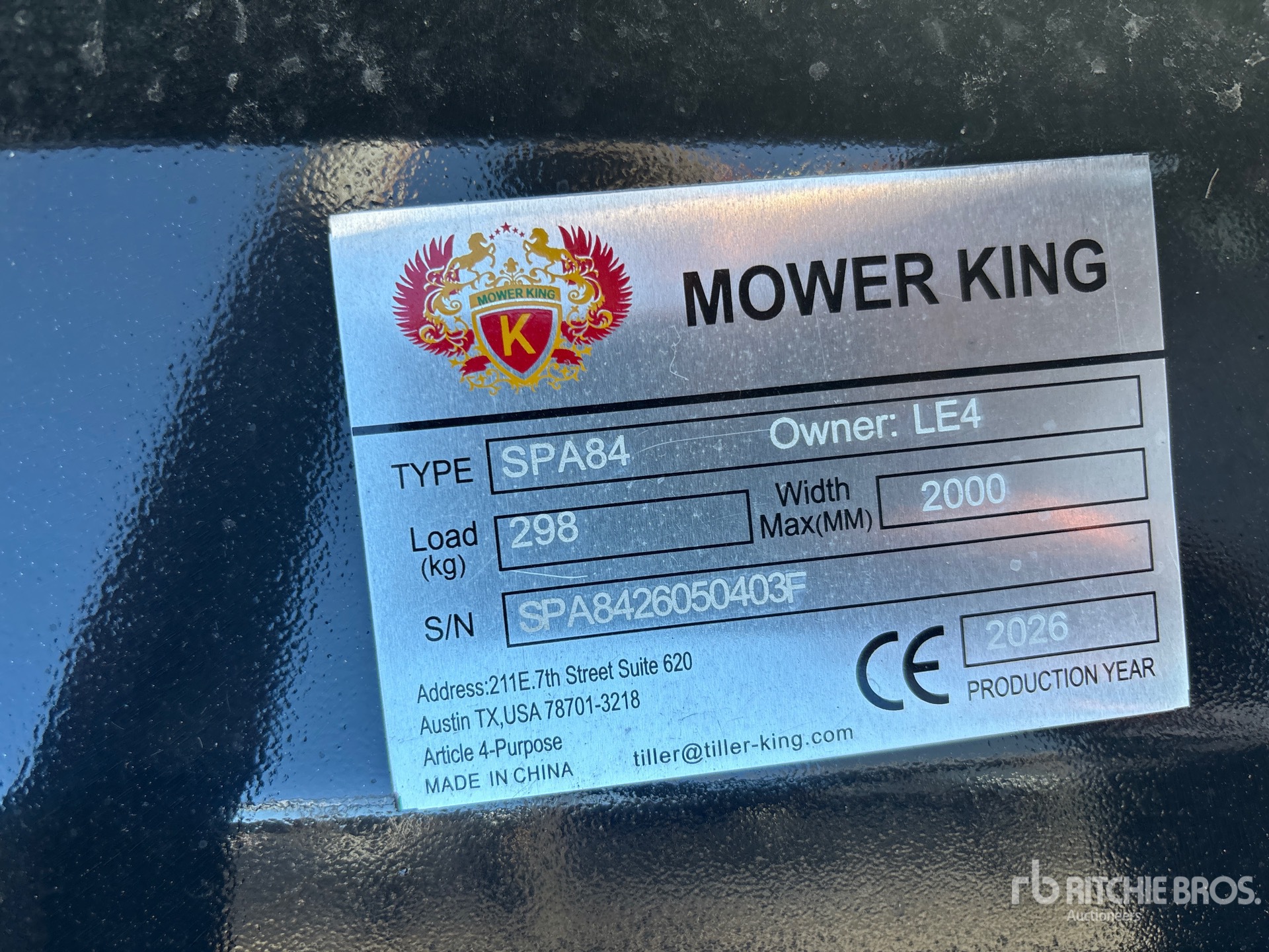 2026 Mower King SPA84
