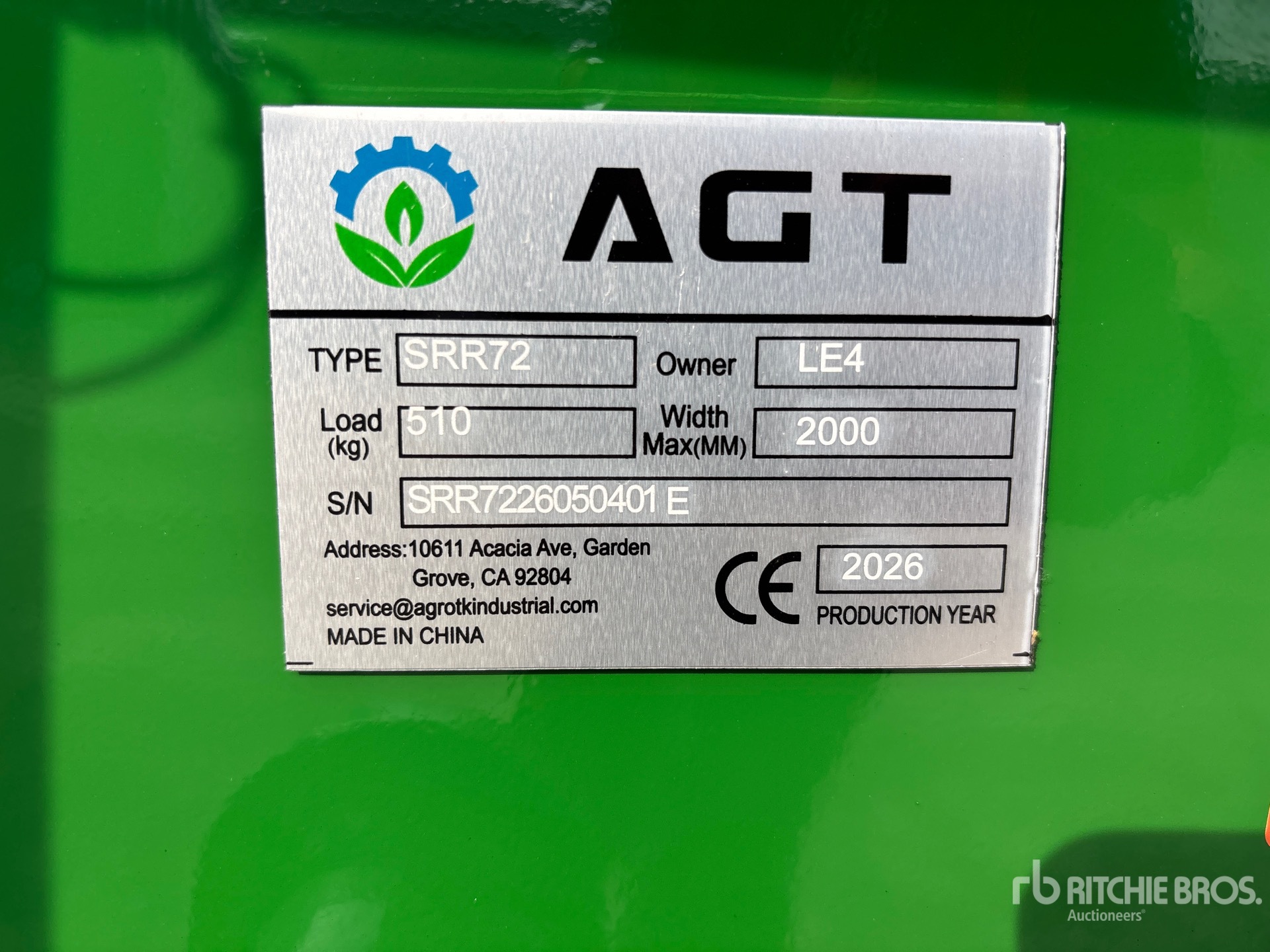 2026 AGT SRR72
