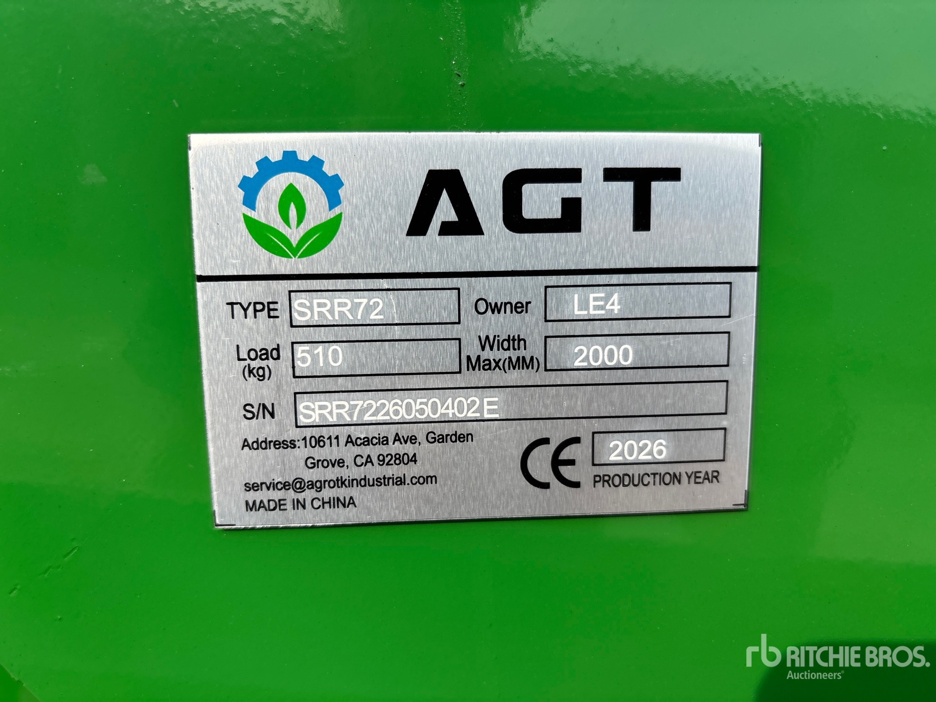 2026 AGT SRR72