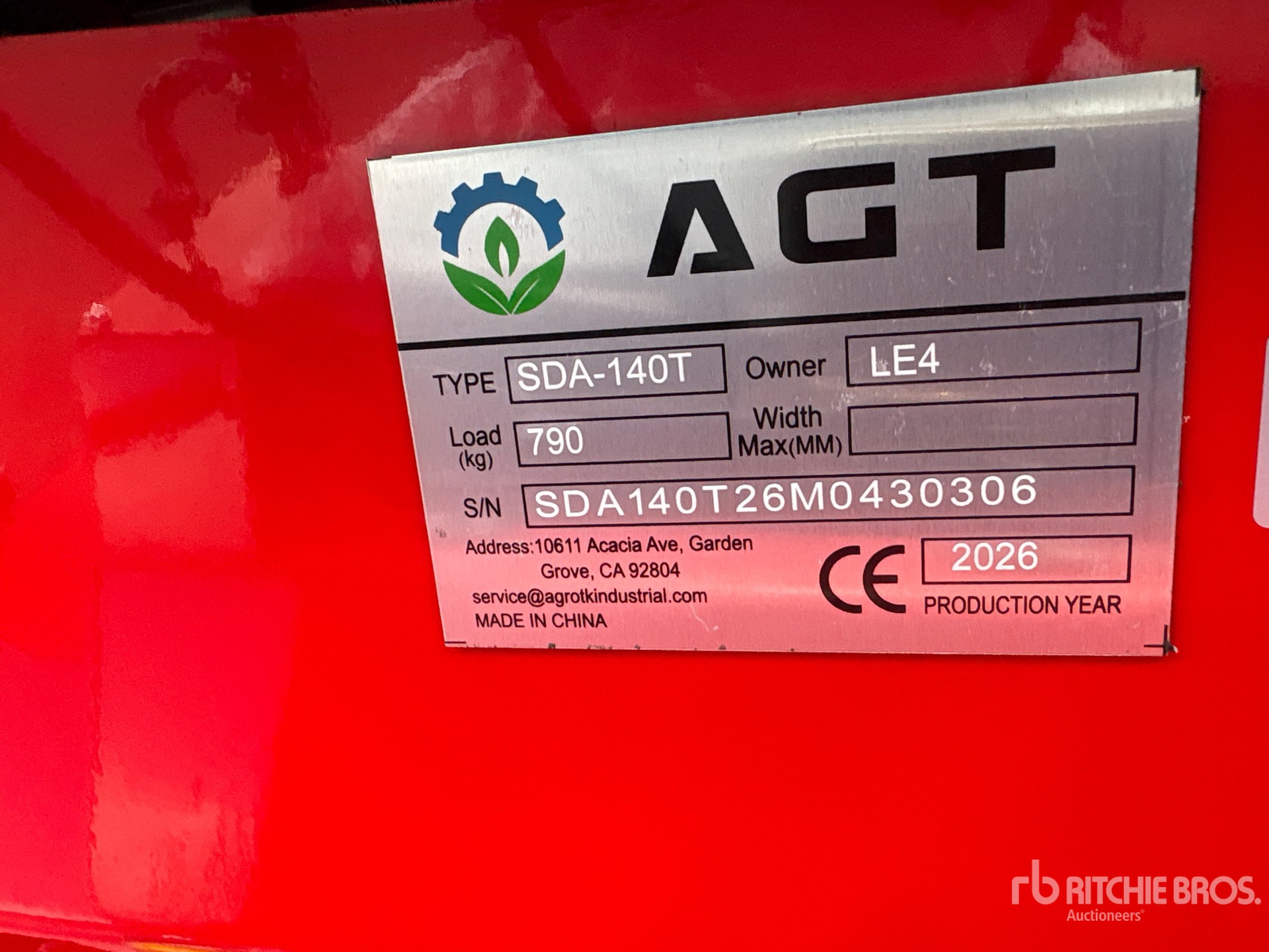 2026 AGT SDA140T