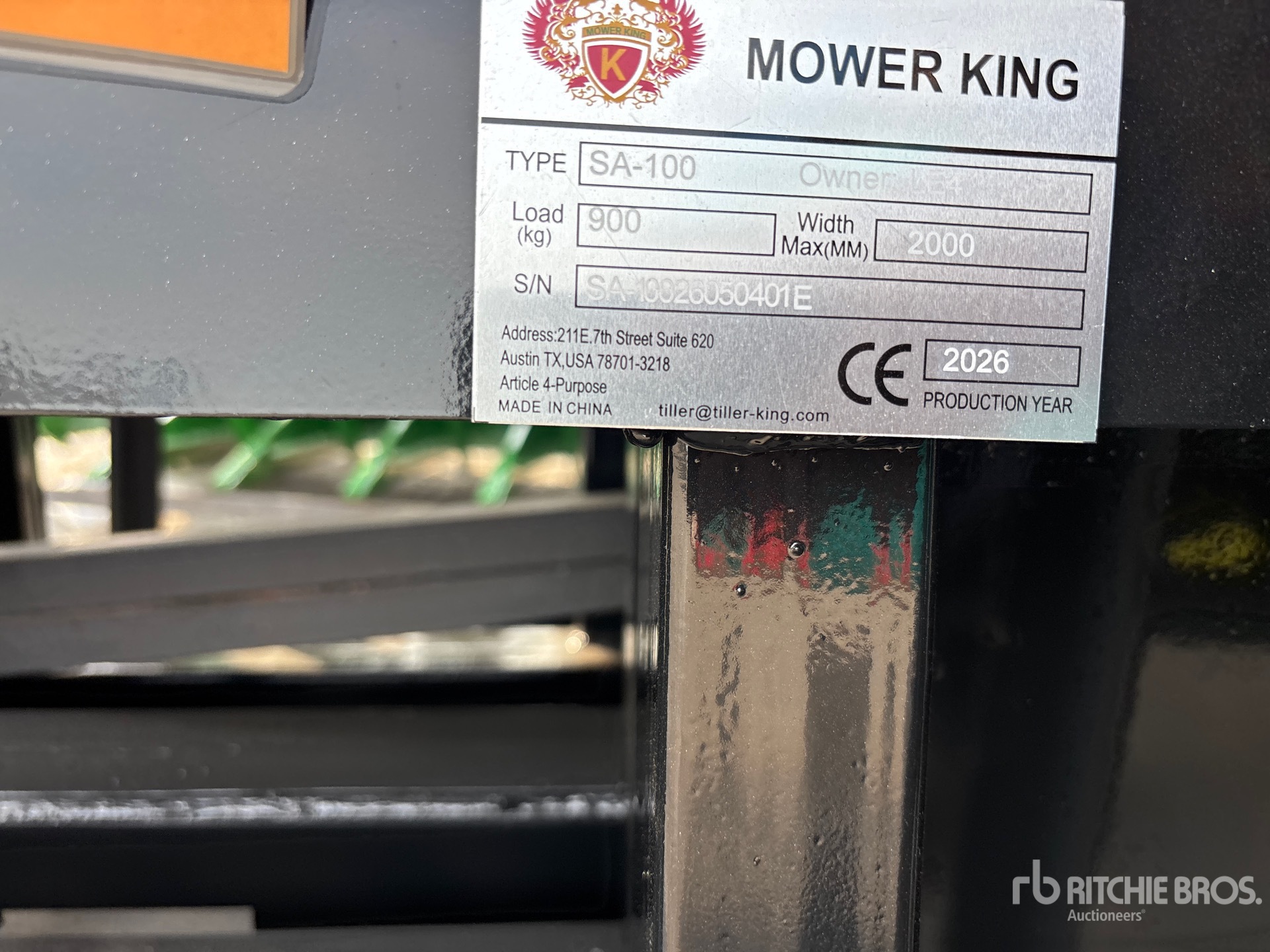 2026 Mower King SA-100