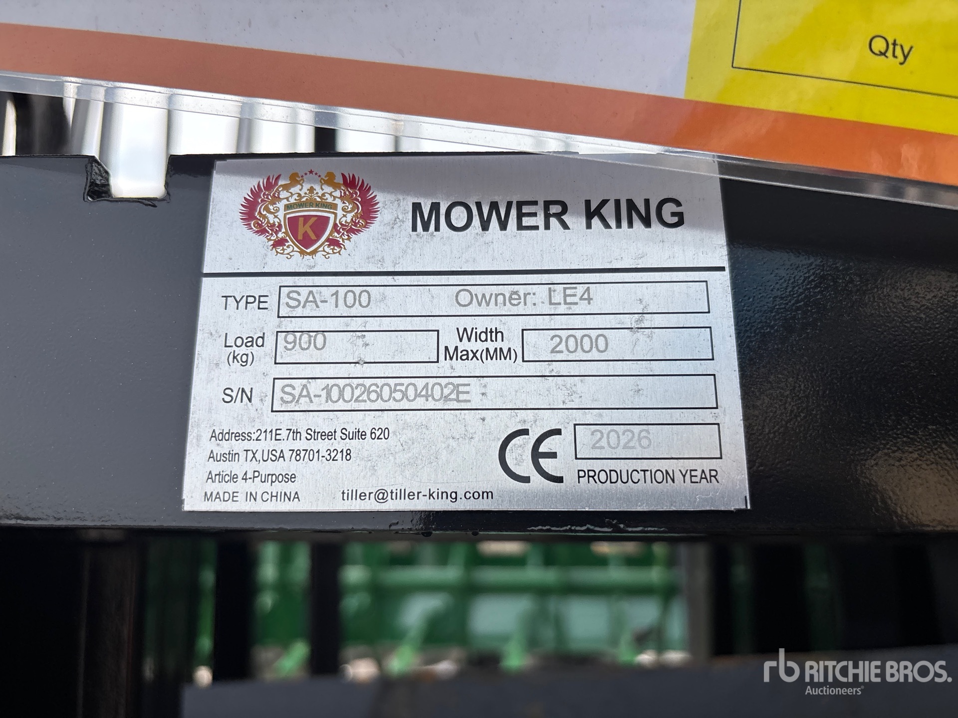 2026 Mower King SA-100