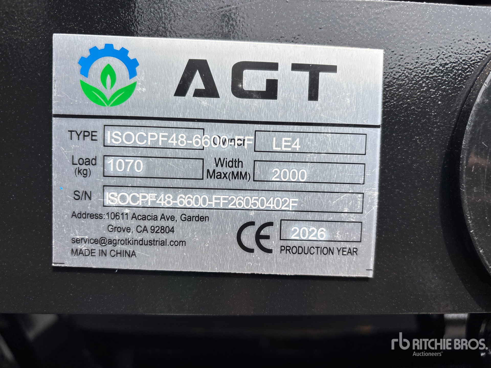 2026 AGT ISOCPF48-6600-F