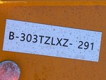 General Appearance with Numéro de série/Numéro d'identification du véhicule automobile
