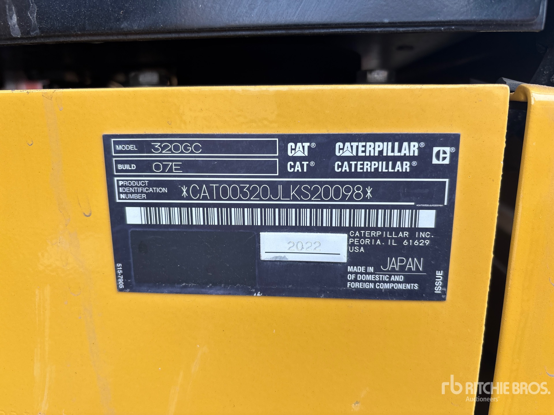 2022 Caterpillar 320 GC