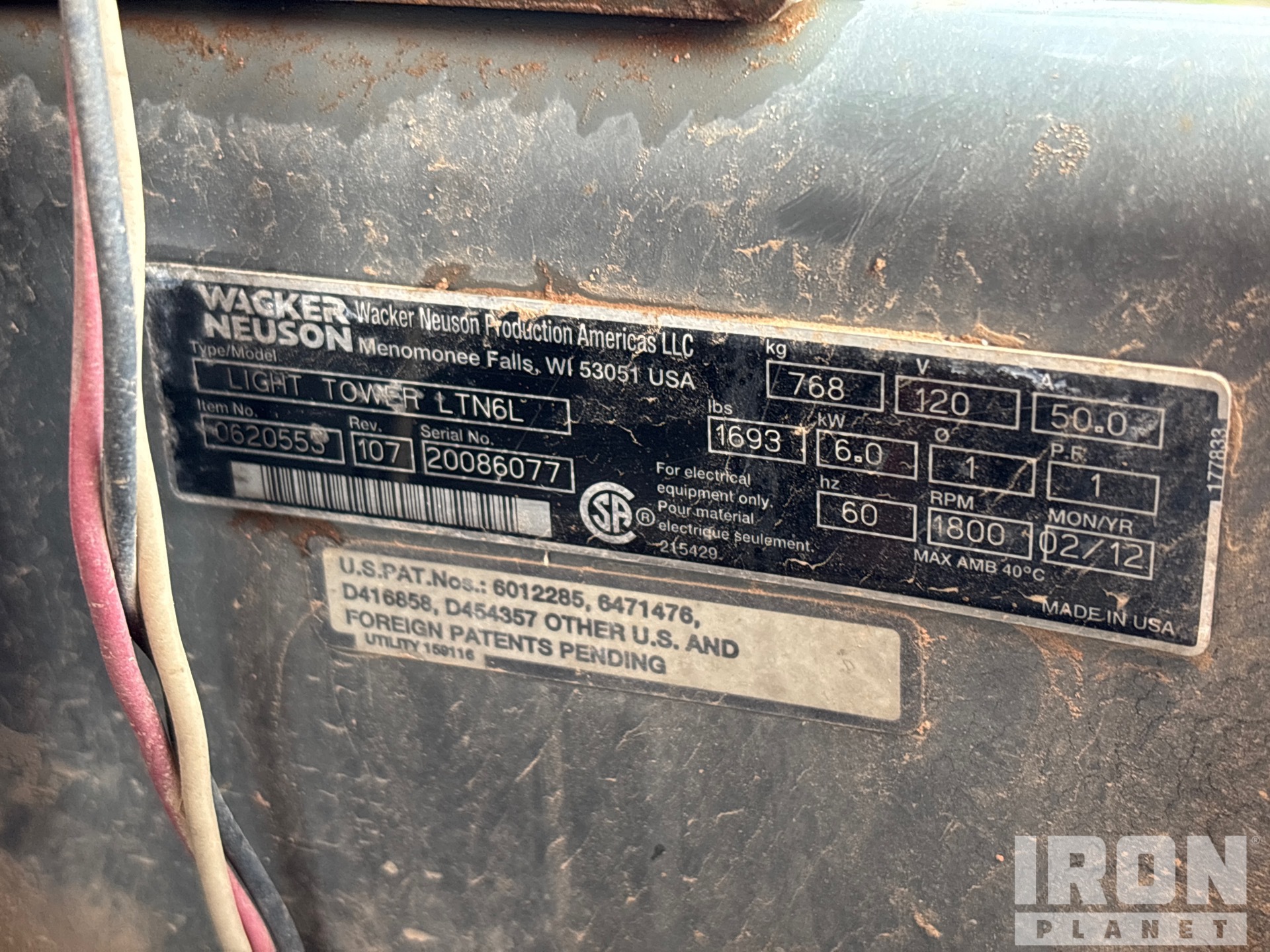 General Appearance with Unit Serial Number