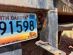 Trailer Chassis with License Plate Light Functional