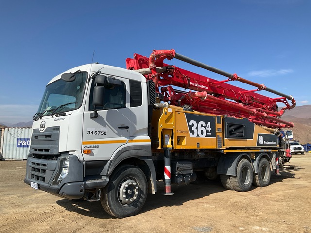 2022 Putzmeister BSF36-4 12H 36 m on 2023 UD Truck Quester CWE330 6x4 Concrete Pump Truck