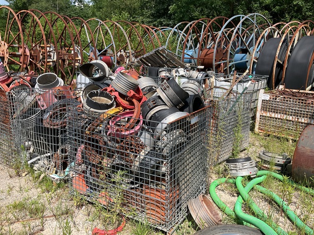 Quantity of Qty of Layflat Empty Hose Reels, Layflat Clamp Fittings & Flanges Hose