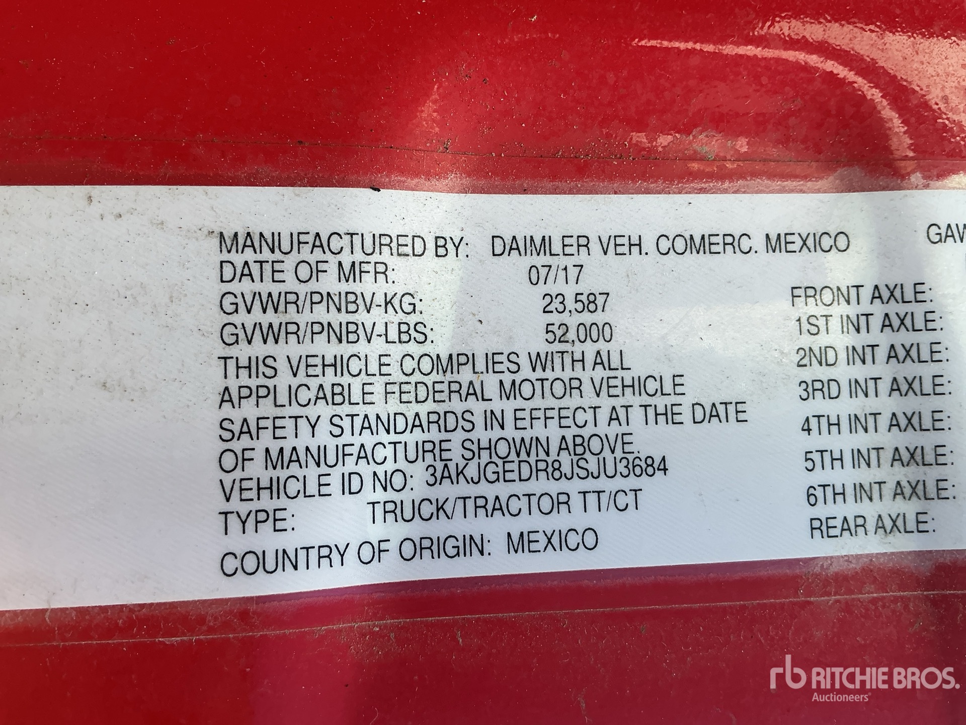 2018 Freightliner CASCADIA 125