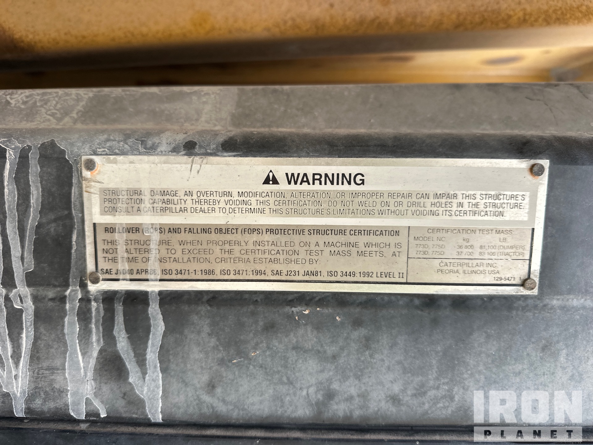 1996 Caterpillar 775D