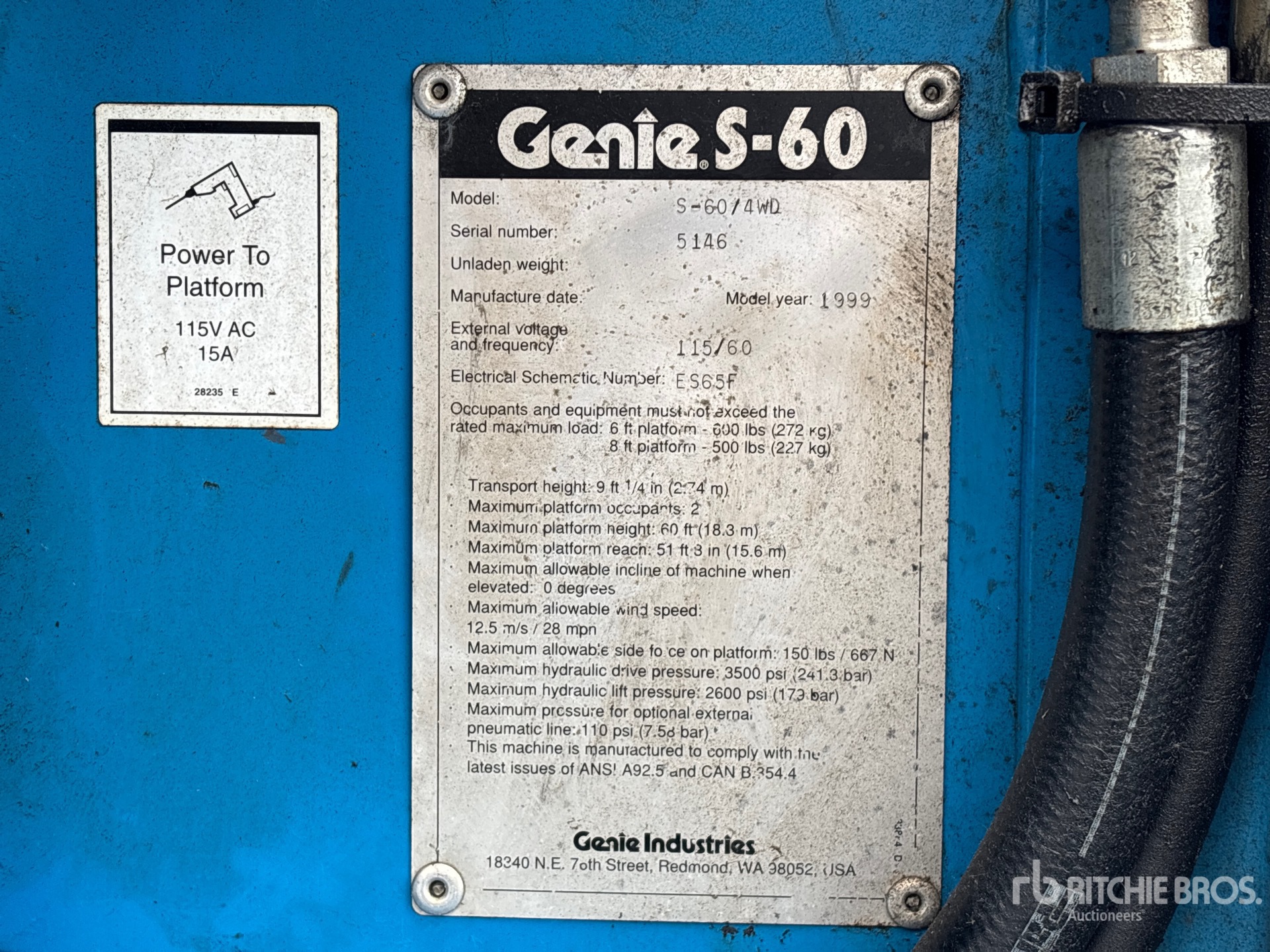 General Appearance with Numéro de série/Numéro d'identification du véhicule automobile