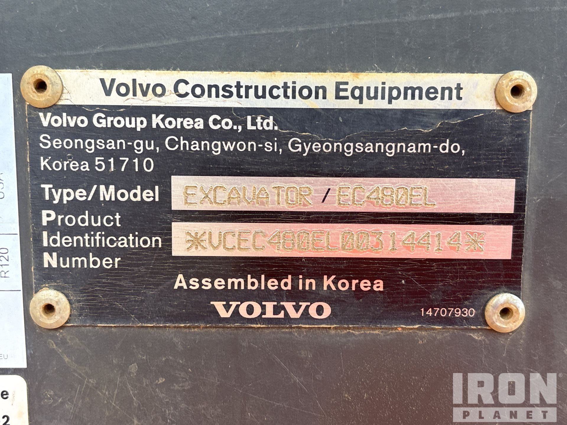 2020 Volvo EC480EL