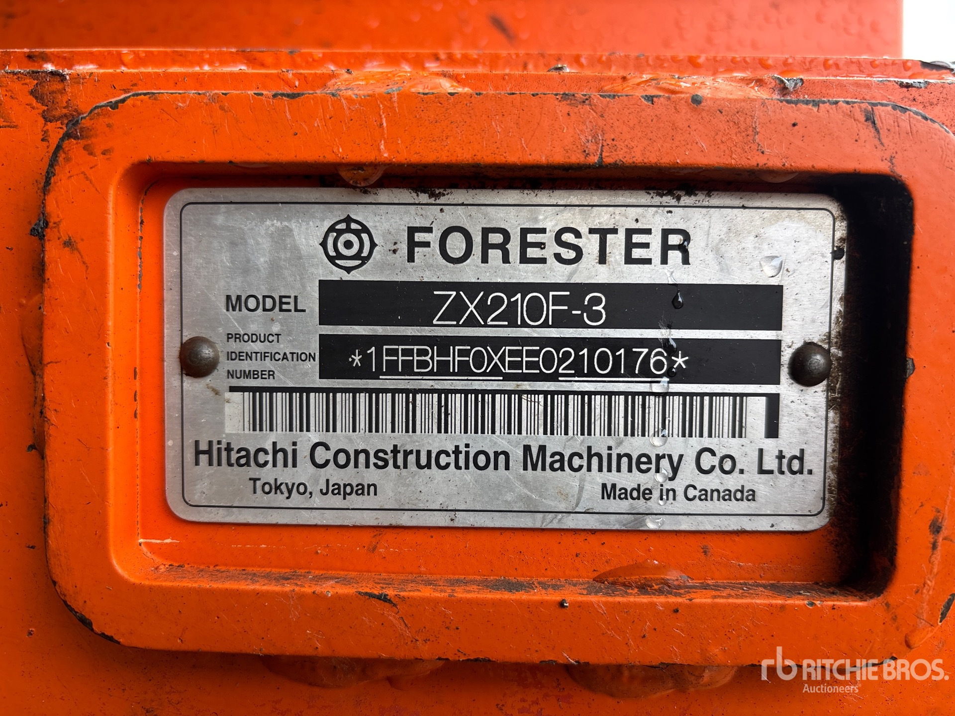 Photo of a 2014 Hitachi ZX210F-3