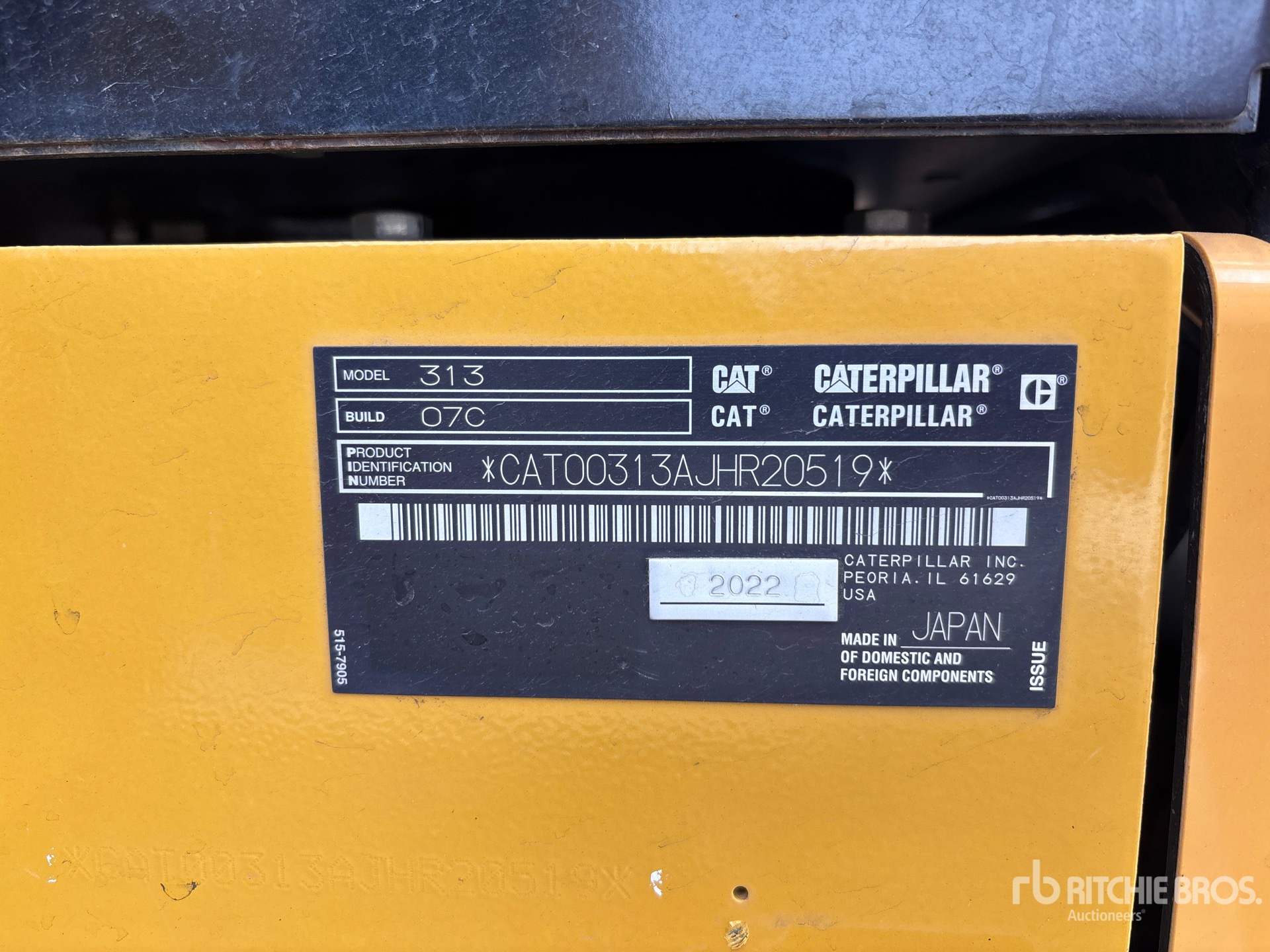 2022 Caterpillar 313
